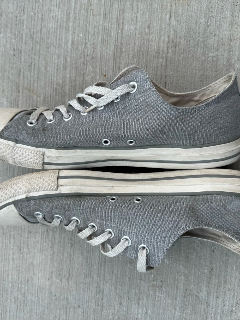 Vintage Converse Chuck Taylor All Star Faded Gray Low Top Sneakers Men’s 11